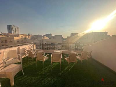 For rent, a furnished apartment in front of Mall of Arabia, Al-Fayrouz neighborhood.