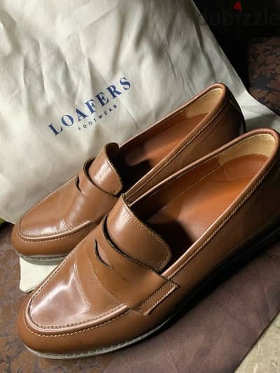 Penny Loafers - Light Brown (41)لوفر بني