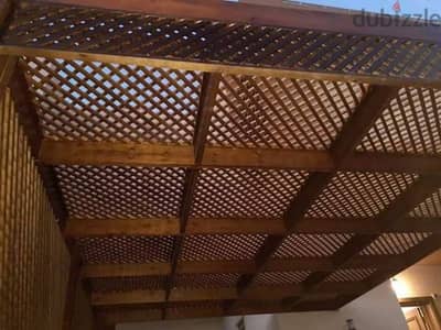تند برجولاك اسوار خشب سويدي فنلندي تشطيب ايبوكسي