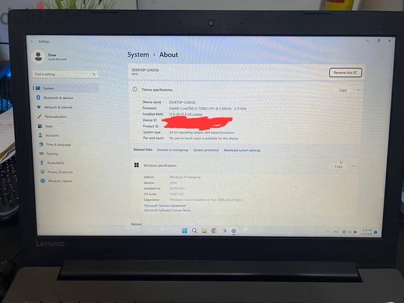 Lenovo ideapad 320 - core i5 - 7th generation 3