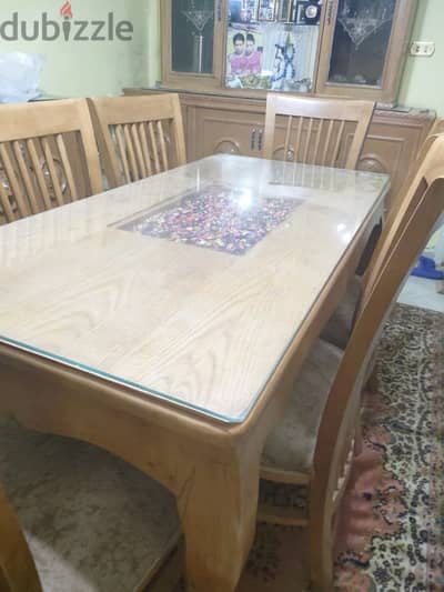 سفرة 6كراسى خشب زان