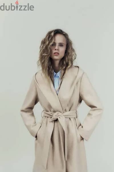 Zara soft hooded coat size XS