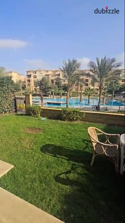 للايجار شقه بجاردن كمبوند استون ريزيدنس مفروش بالكامل