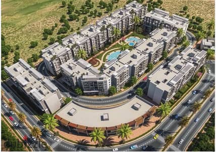 شقة للبيع، غرفتين Apartment for sale 104 في Downtown في حدايق أكتوبر في FLW Compound بأقل مقدم وأطول فترة سداد