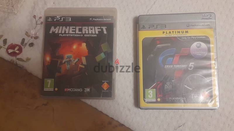 Grand Turismo 5 & Minecraft & Fifa 09 for PS3 1