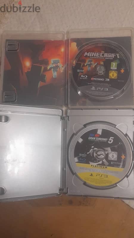 Grand Turismo 5 & Minecraft & Fifa 09 for PS3 2