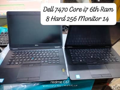 Dell  7470.  كور آي سفن الجيل السادس ألترا سليم وزن خفيف بحالة الجديد