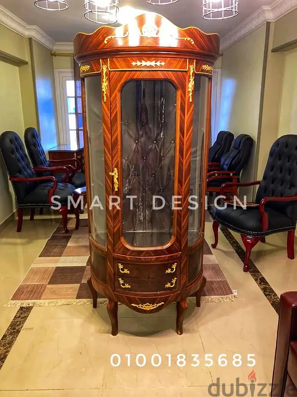 Red Sandalwood Office Desk Inlaid with Copper