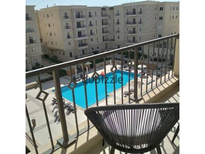 اول سكن شقه 2 غرف  مفروشه بالكامل من ارقى برندات  جاهزة لسكن موقع مميز فيو حمام سباحه  فى  Mivida Boulevard