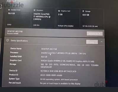 dell m4800