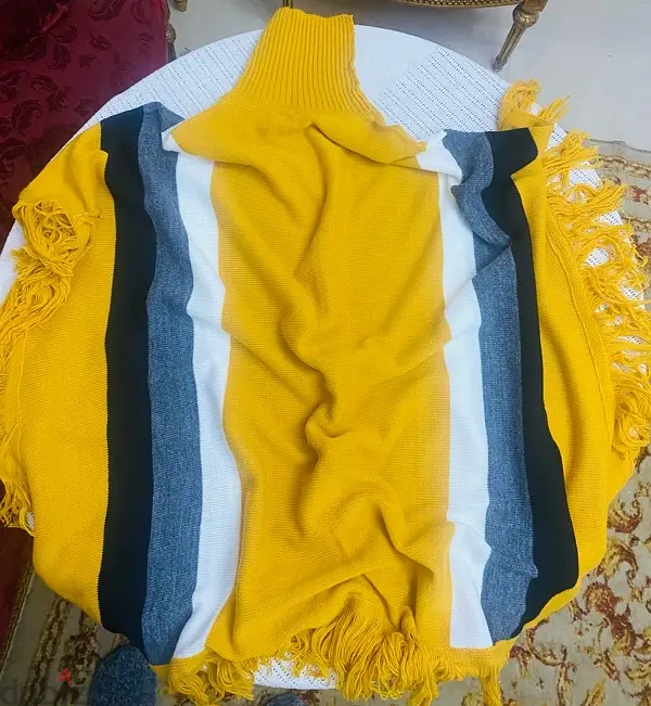 Knitted Poncho Shawl