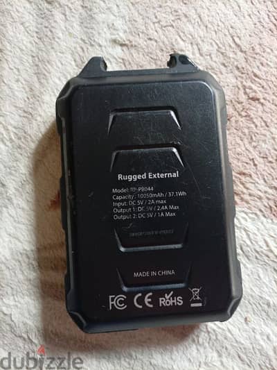 باور بنك RavPower أصلي – 10050mAh – متين ومقاوم للصدمات – شحن سريع