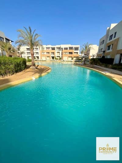 Amazing chalet first row lagoon  fully furnished high end for sale with the lowest price in pavo Azha Ain Sukhna