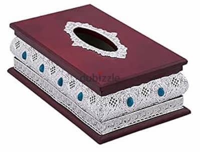 silver plated tissue box