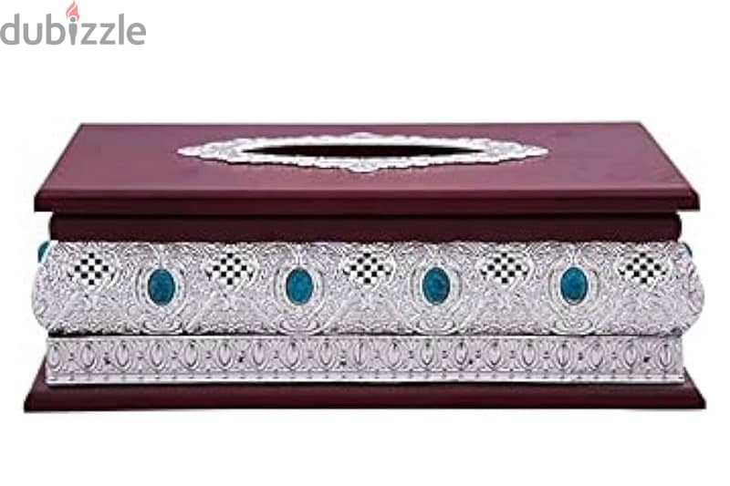silver plated tissue box 1