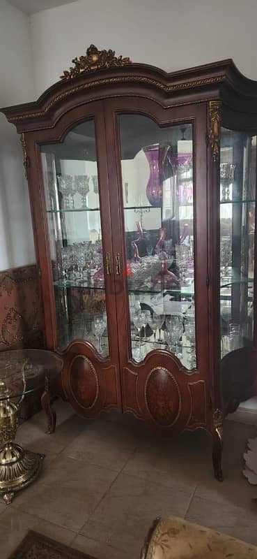 سفره فخمه خشب في نحاس و مركتريره