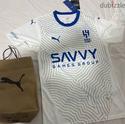 تيشرت الهلال السعودي الاصلي الابيض مقاس s