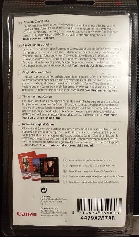 Genuine Original Canon twin pack Printer Ink 2