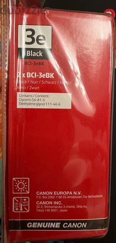 Genuine Original Canon twin pack Printer Ink 3