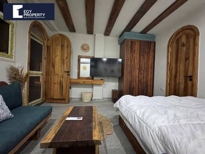كابين للبيع متشطبة ومفروش بالكامل استلام فوري في هاسيندا باي - الساحل الشمالي  Hacienda Bay