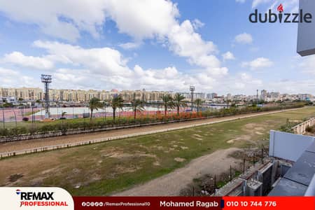 Open view overlooking Smouha Club duplex for sale in Smouha