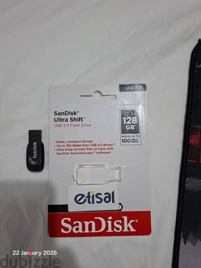 فلاشة sandisk 128gb ضمان 400 اخرها