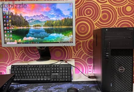 جهاز كمبيوتر Dell مستعمل + شاشة NEC 22 بوصة
