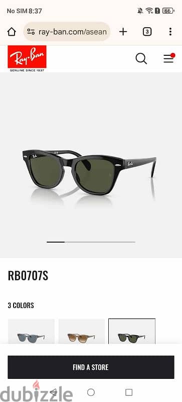 Original rayban 0707s 3
