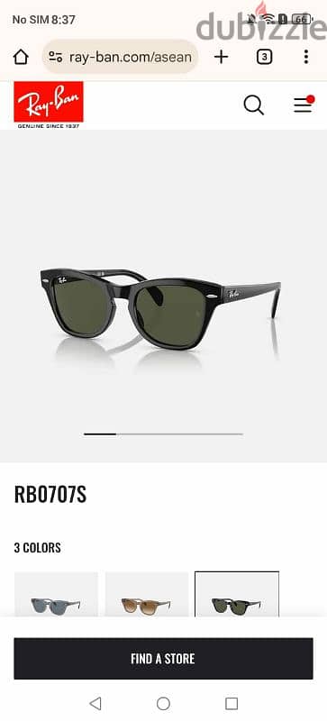 Original rayban 0707s 5