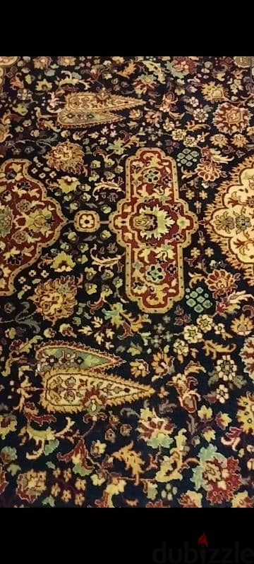 سجاد صوف طبيعى ايرانى  اصلى تحفه فنيه هاند ميد كل سجاده لها سعر