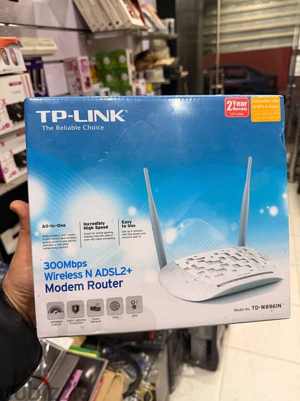 300Mbps Wireless N ADSL2+ Modem Router White 2