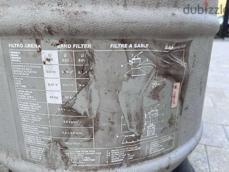 Filter for pool or jacuzzi 1