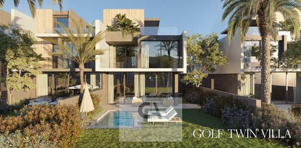 Two bedroom apartment for sale with installments over 15 years in New Cairo near the American University in Cairo in the Golf Town compound with Mod