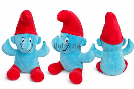 دمية بابا سنفور أصلية – قطيفة ناعمة – حالة ممتازة – Papa Smurf بـ 250ج