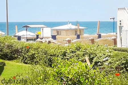 شاليه بجاردن للبيع 120 م المعمورة الشاطئ (خطوات من فندق هلنان المعمورة)