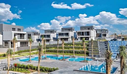 Villa for sale with immediate delivery in a prime location in Sheikh Zayed, inside Patio Al Zahraa Compound, next to Al Rabwa