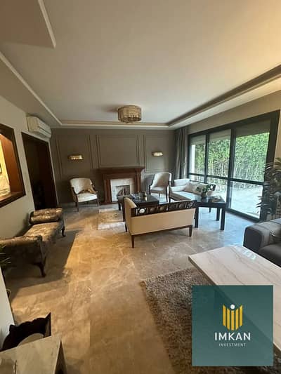 Finished ground floor apartment with garden, ready to move in, for sale in installments over 10 years in a compound in Heliopolis
