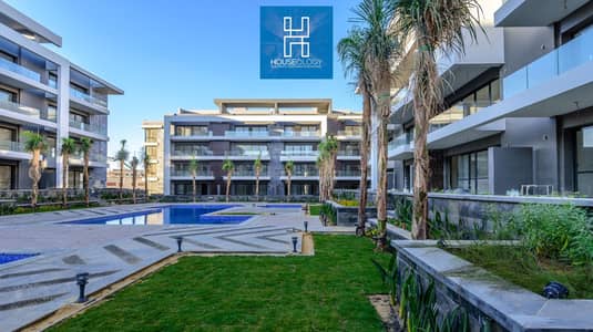 3-bedroom apartment in a prime location overlooking a large landscape, ready to move, for sale in Il Patio Oro Compound, Fifth Settlem