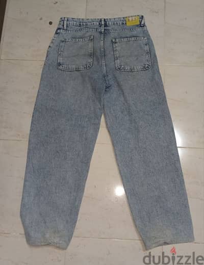 iced wide leg jeans