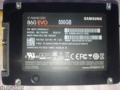 هارد نادر مساحة 500GB سريع هيلث 98