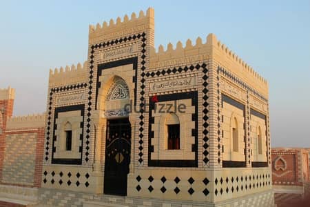 مدفن للبيع مساحه 40 متر في مقابر اكتوبر طريق الفيوم