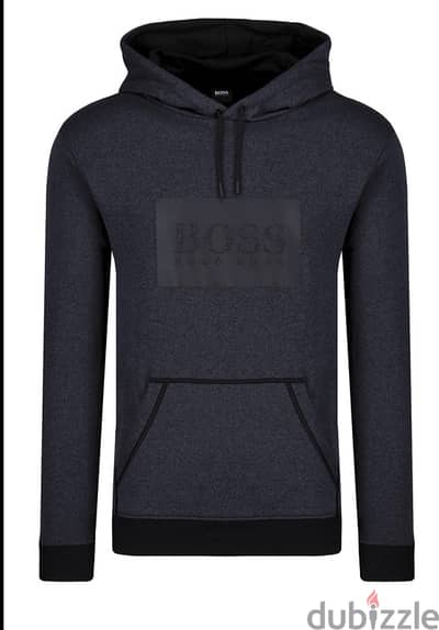 HUGO BOSS Heritage Logo Hoody Dark Grey Dark Grey Size M