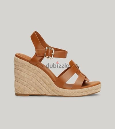 Women's Espadrille High Wedge Leather