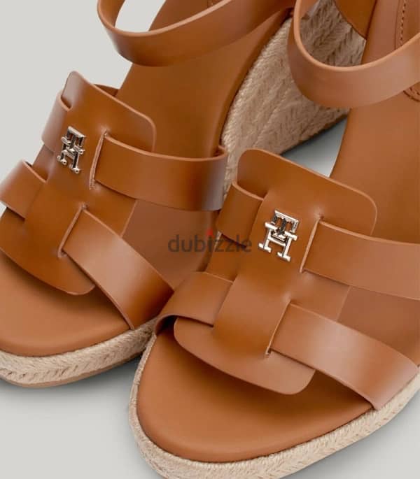 Women's Espadrille High Wedge Leather 4