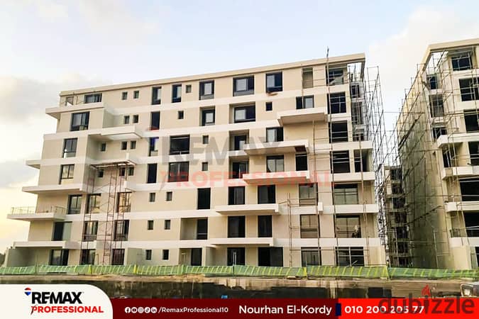 apartment for sale 162 m in palm hills Open view overlooking Green Spine