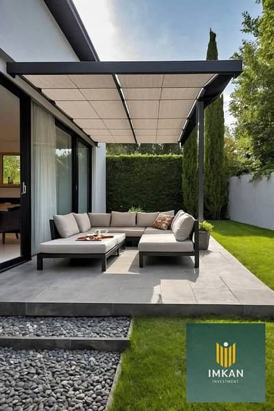 Receive your fully finished ground floor apartment with a garden for sale in Stoda Compound, Heliopolis, near Hagouga Restaurant, with installments ov