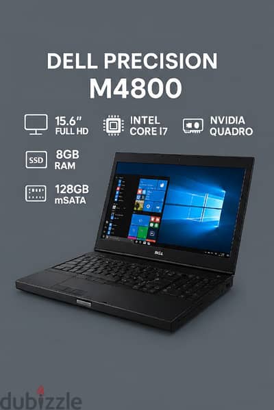 لابتوب وورك ستيشن Dell Precision M4800 وارد الخارج