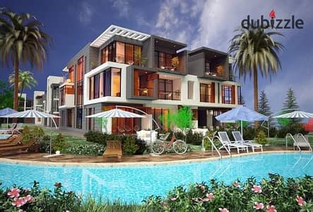 Own a chalet at a bargain price with a 15% discount in Ain Sokhna at Bella Vento village, 60m ground floor, wonderful view in the heart of Al Galalah – directly on the sea