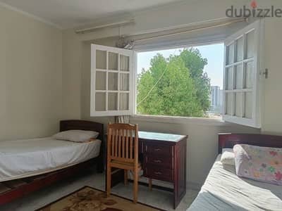 سكن طالبات وموظفات (بنات) بالشهر في أكتوبر حي تالت ميدان نجده