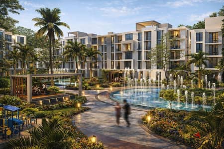 Apartments for sale شقه غرفتين 106 متر في كمبوند اطلاله في قلب اكتوبر الجديده باقل سعر وتقسيط بيوصل ل14 سنة
